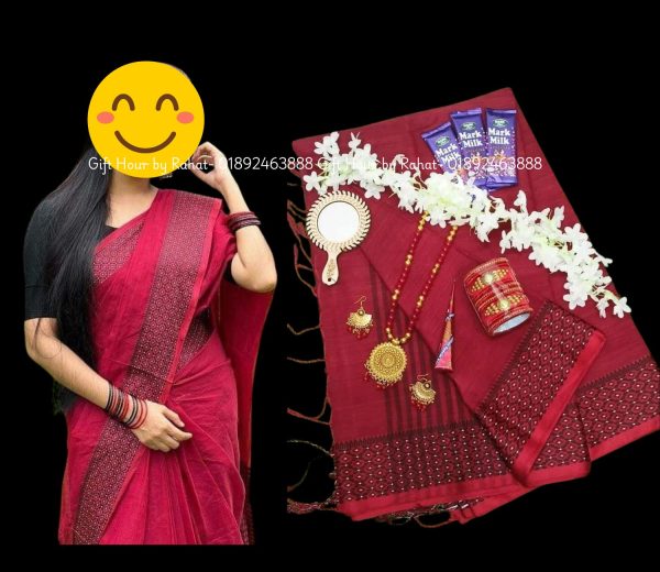 Tangaile suti saree combo. gift package. meron