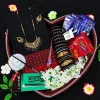 Black saree , tangailer saree কালো কালার  শাড়ি, গিফট প্যাকেজ - Image 2