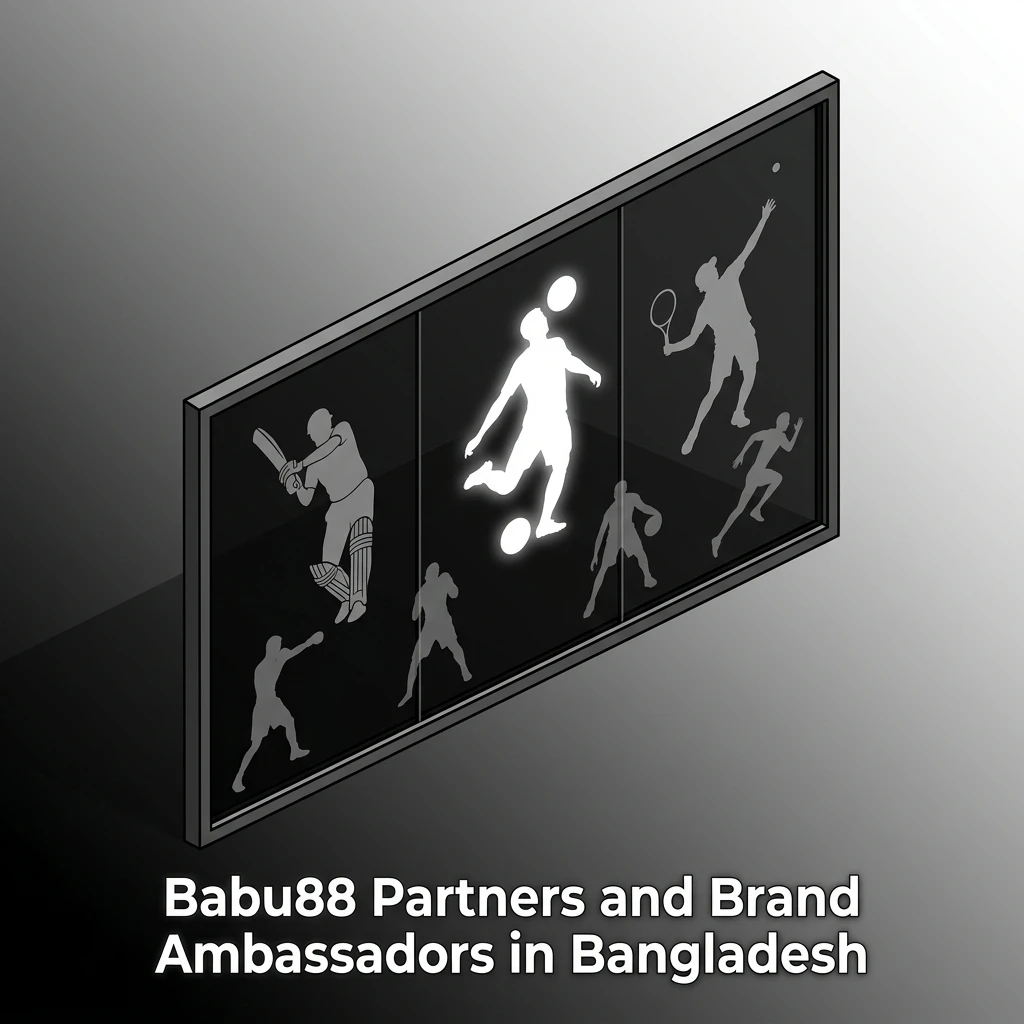 Babu88 brand ambassadors in Bangladesh including cricketer Shakib Al Hasan and regional sports affiliates