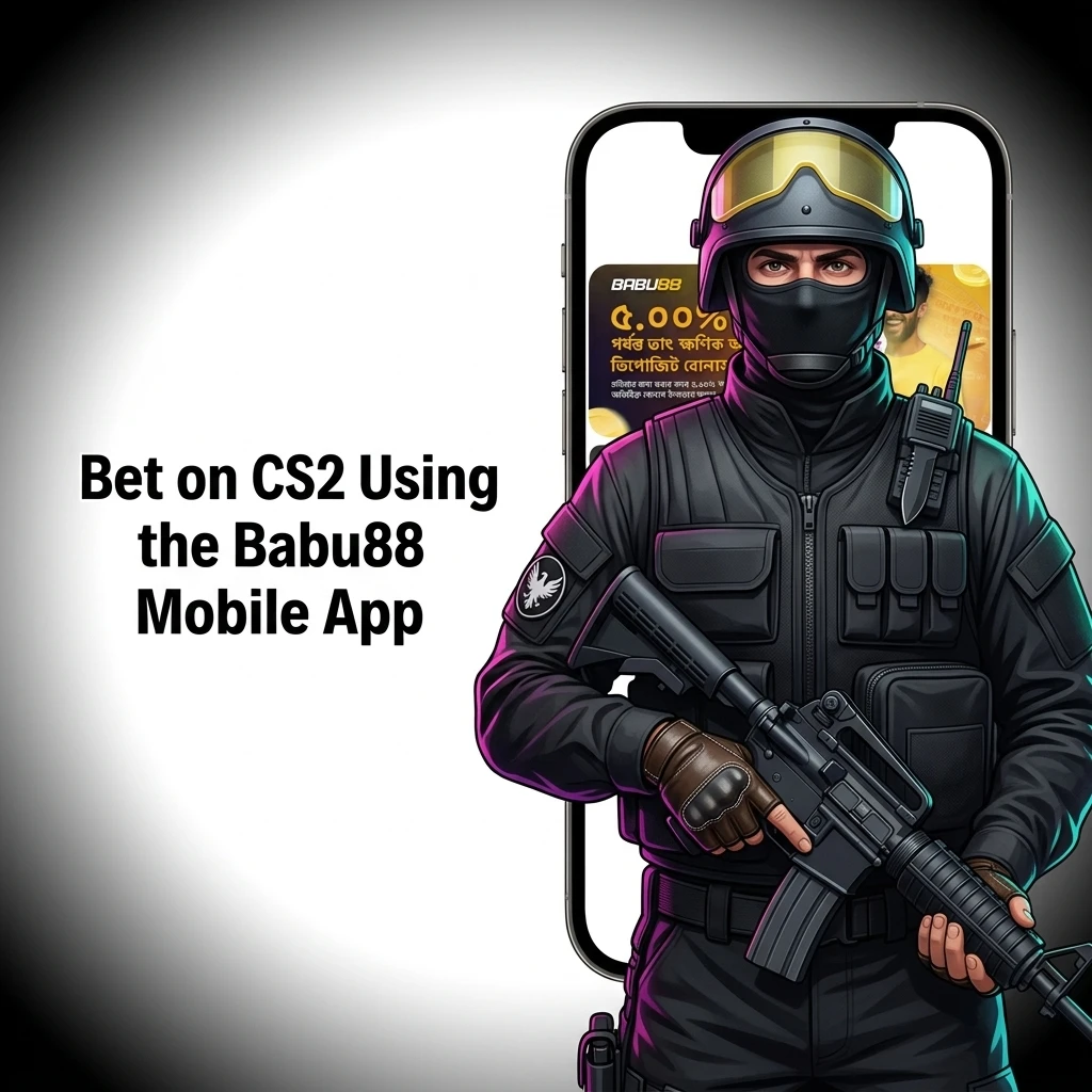 Babu88 mobile app interface showing CS2 eSports betting markets with live wagering options on Android and iOS devices