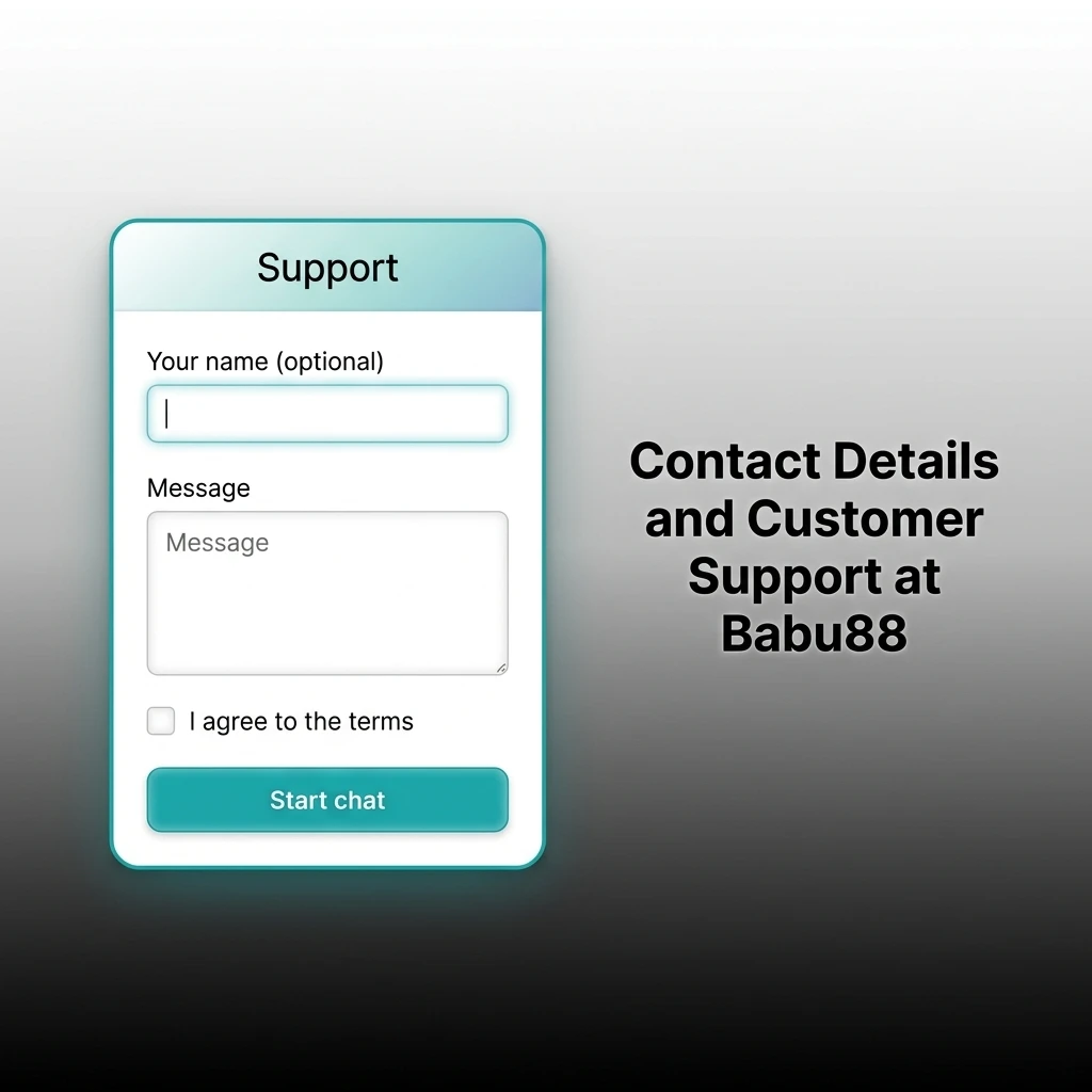 Babu88 customer support contact options including live chat, email, Telegram, WhatsApp, and social media for Bangladesh players