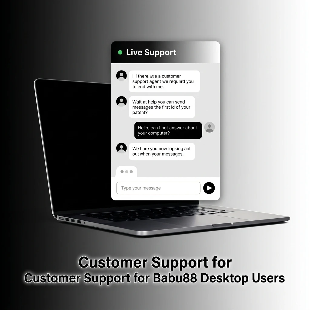 Babu88 desktop customer support channels including live chat, email, Telegram, Facebook, and WhatsApp contact options