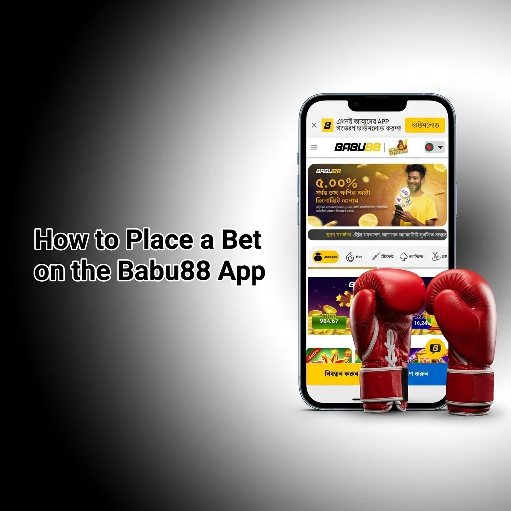 Step-by-step guide showing how to place a bet on the Babu88 app, from login to confirming your stake