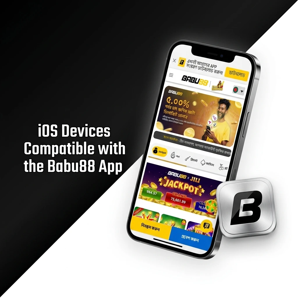 Babu88 app iOS compatible devices list including iPhone 16 to iPhone SE and iPad models running iOS 13 and above