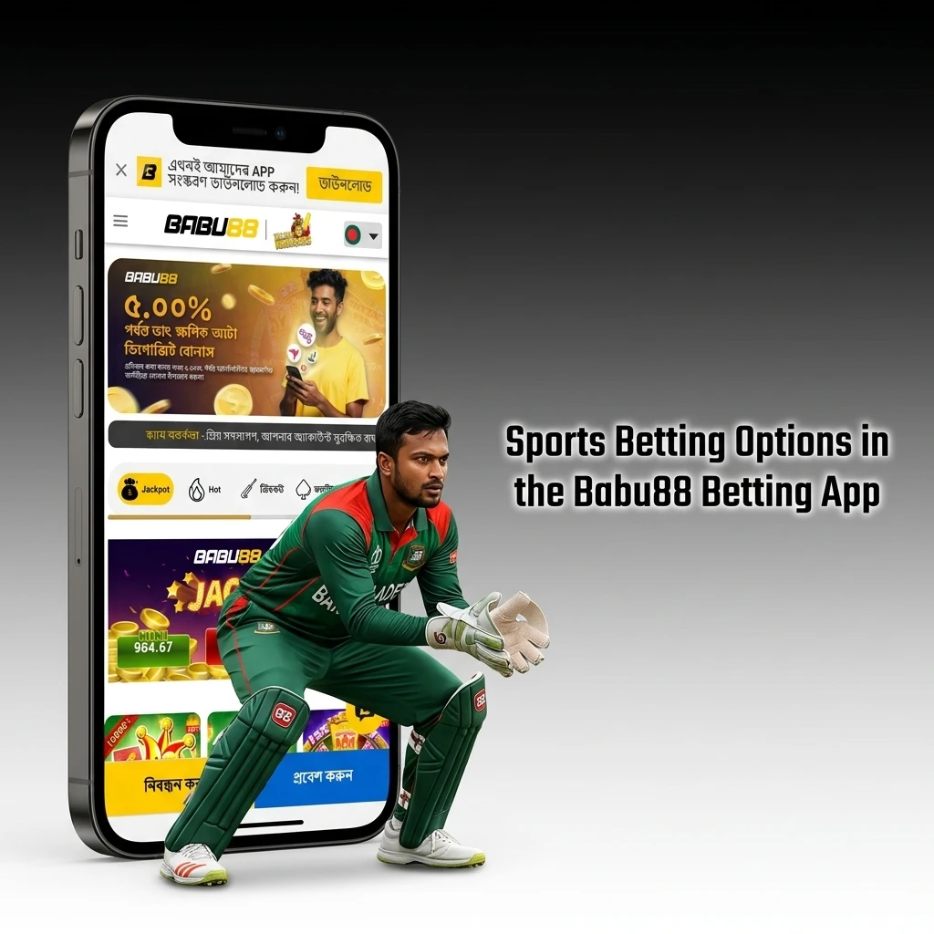 Babu88 betting app sports options including cricket football kabaddi eSports for Bangladesh players