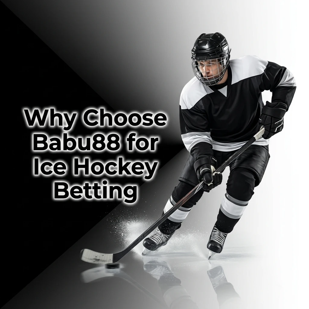 Babu88 ice hockey betting platform showing live odds, mobile access, league coverage, and secure payment options